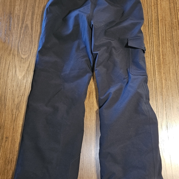 Under Armour Ski Snowboard Snowpants Youth L Black Polyester Pink Sipper Lining - Picture 8 of 9